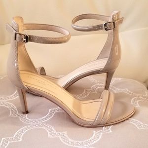 KENNETH COLE- Size 7, Neutral Leather Heel Sandals